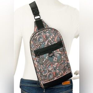 Sakroots Hiker Sling Backpack in Sienna Spirit Desert Color